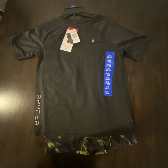 Spyder Youth boys 2-Piece Rash Guard swim XL - Picture 5 of 9